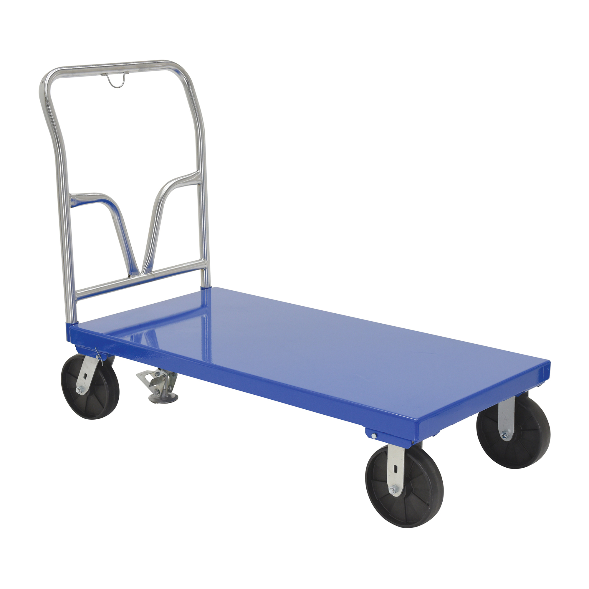 Vestil Steel Platform Truck 53-1/2 In. x 24 In. x 40 In. 3,600 Lb. Capacity Blue